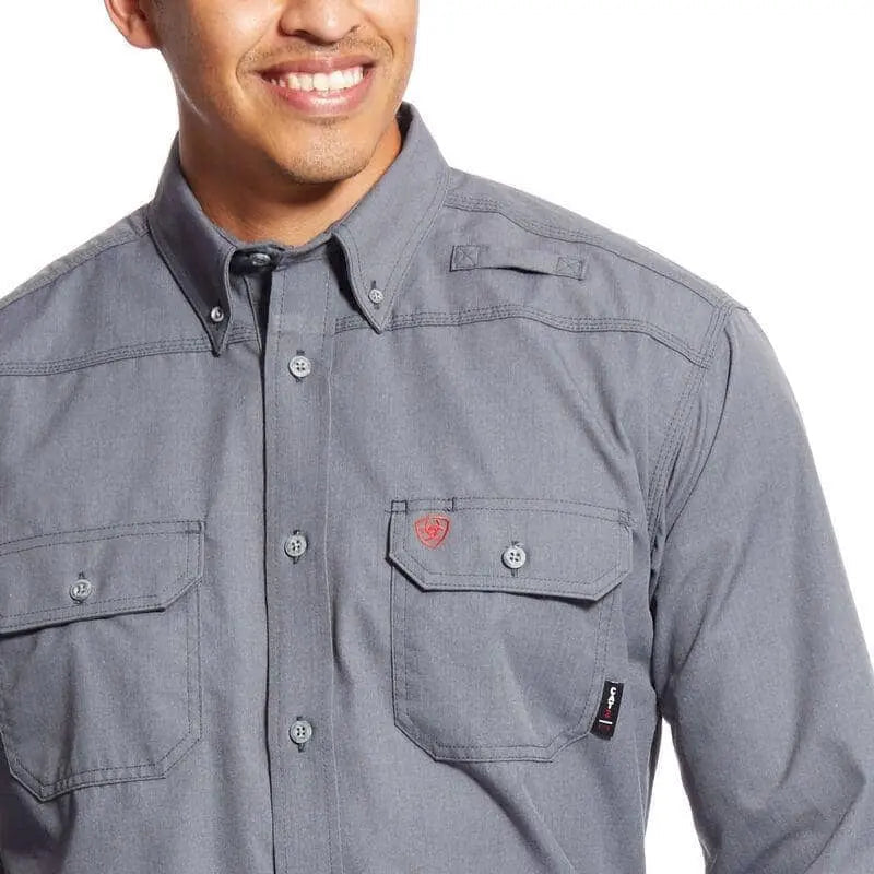 ARIAT - FR Featherlight Work Shirt, Gunmetal - Becker Safety and Supply