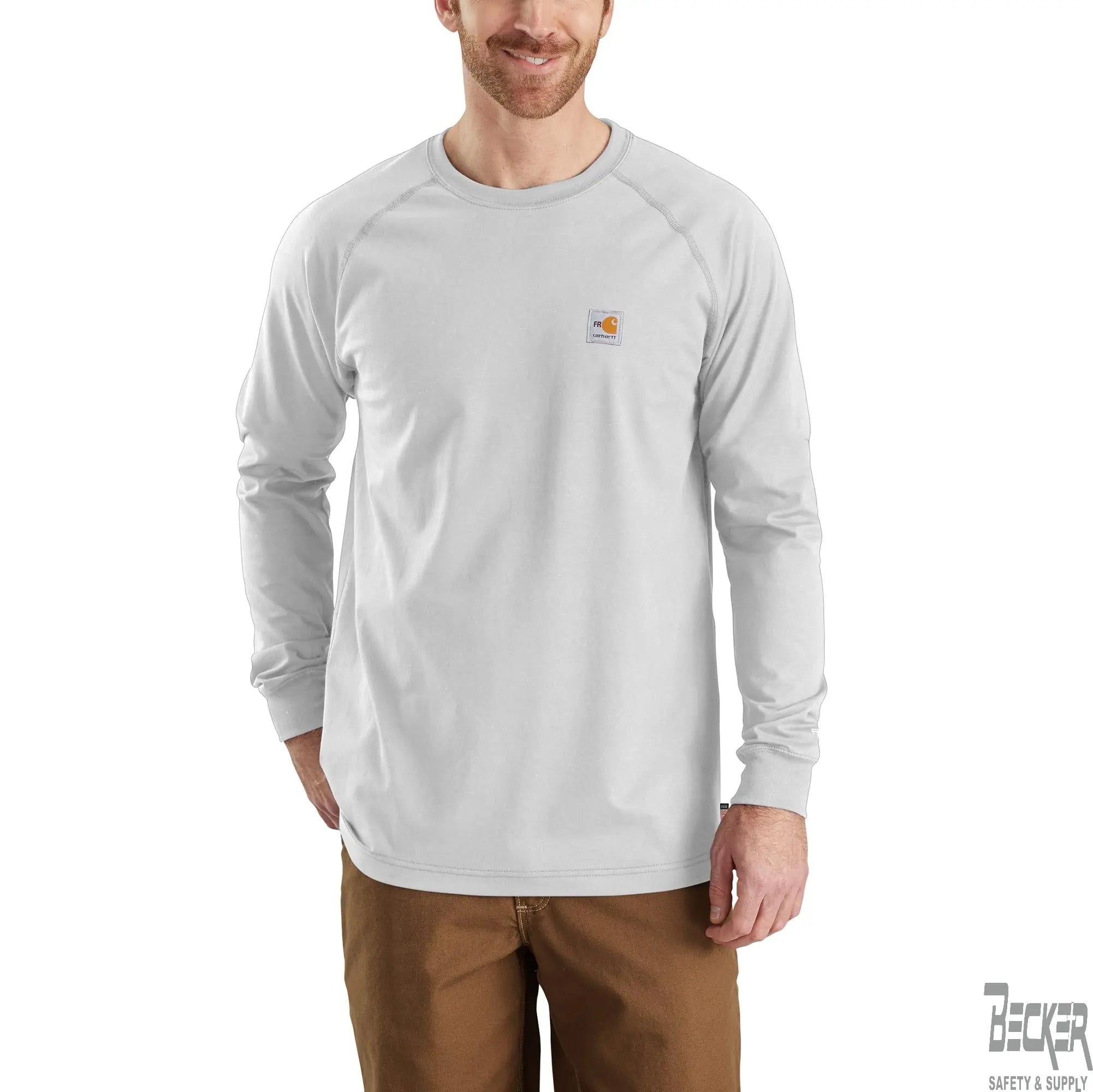 CARHARTT - Flame Resistant Force Relaxed Fit Lightweight Long-Sleeve T-Shirt - Becker Safety and Supply