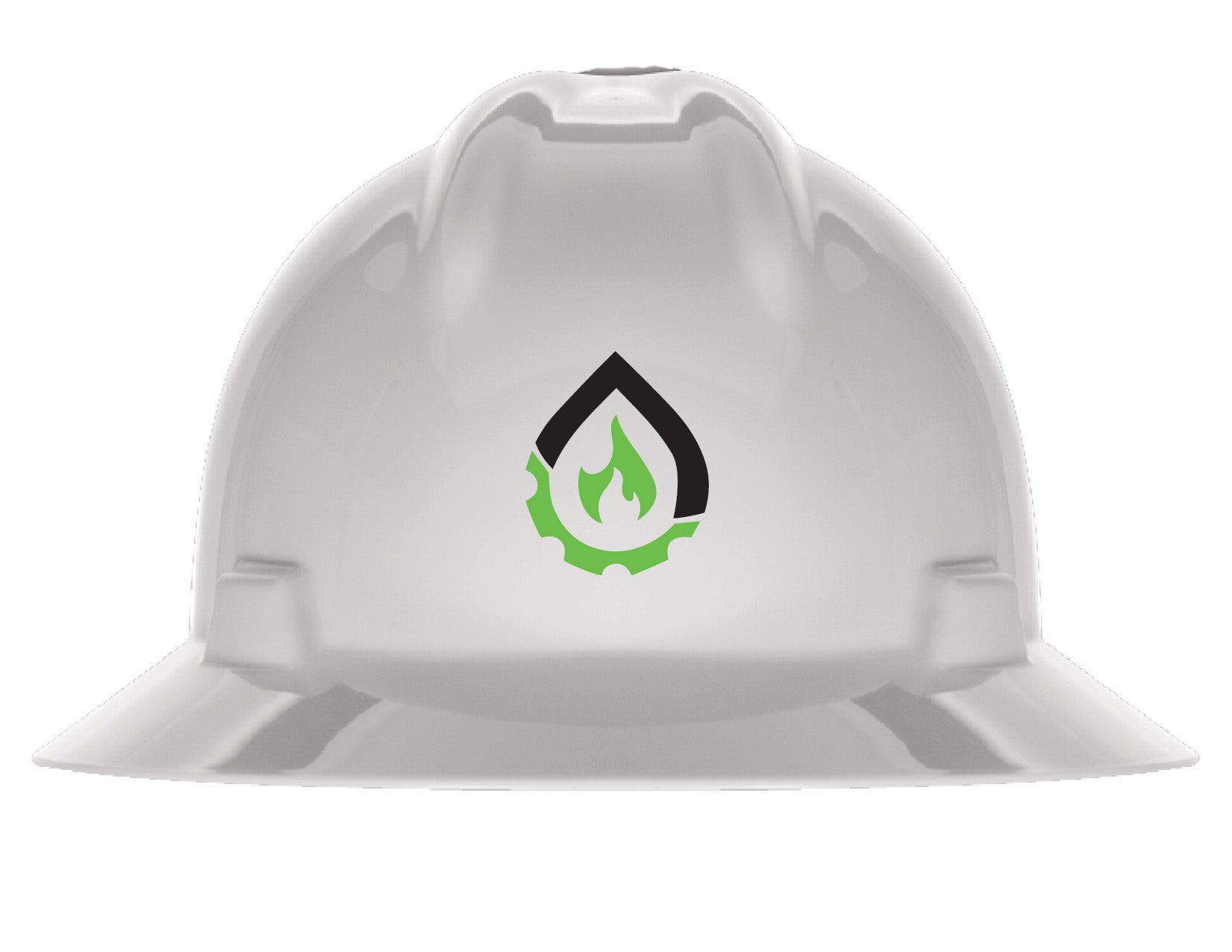 MSA - V-Gard Hard Hat - White - With ShaleStone Logo